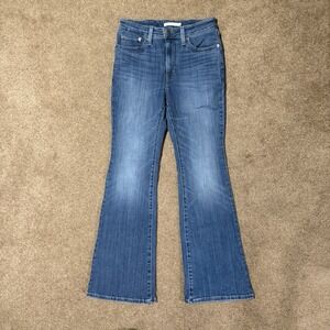 Levis 726 Jeans Womens 29 Flare High Rise Medium Wash Denim Stretch Y2K 29x32